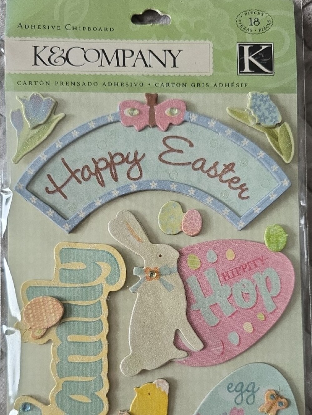 K&Company New Scrabooking Pastel Easter Sticker Pack - Picture 2 of 4